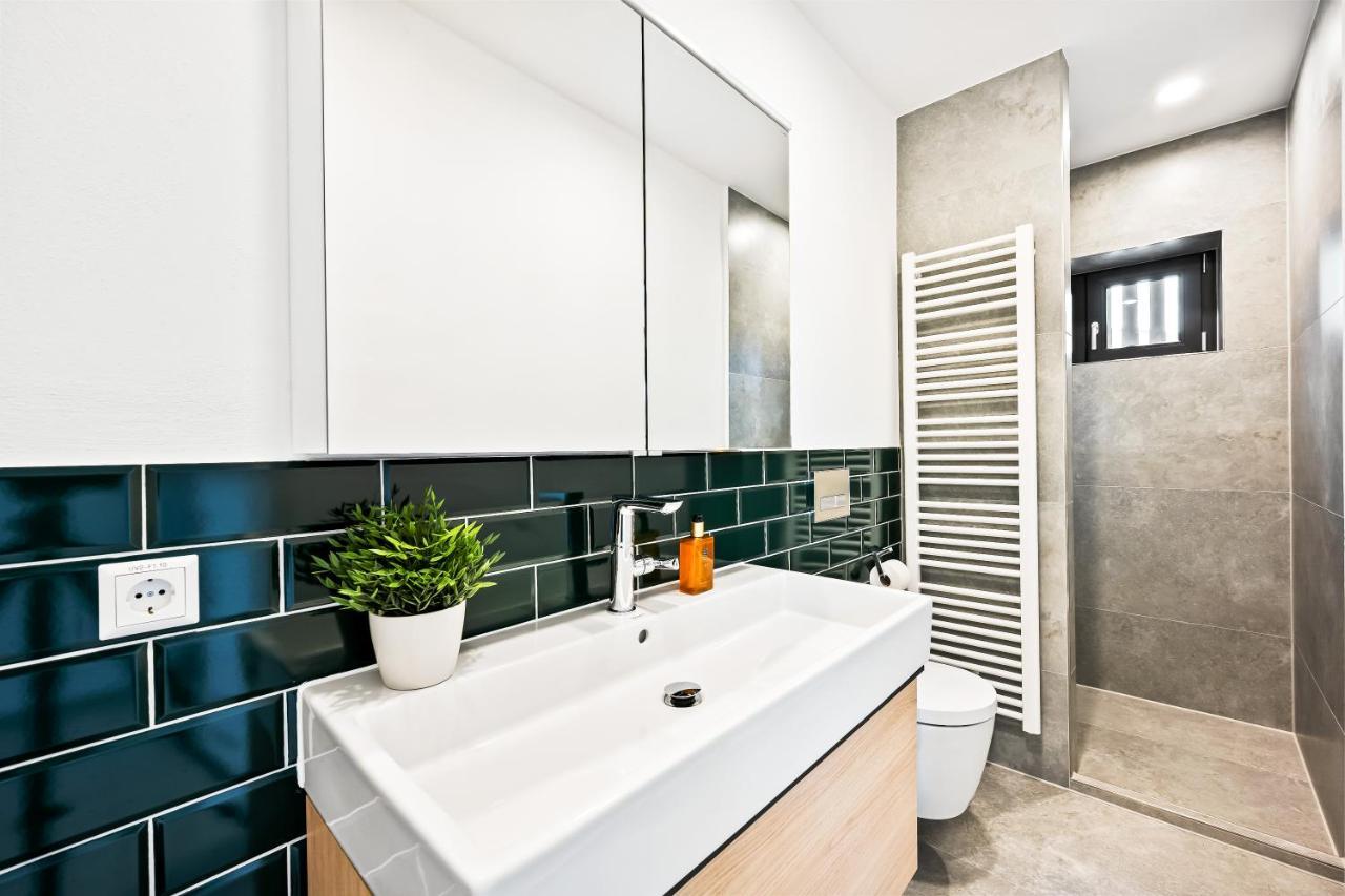 Ferienwohnung Lit Living - Luxus Loft - Box Spring - Air Con - Bbq - Panorama City Airport City Airport Mannheim Exterior foto