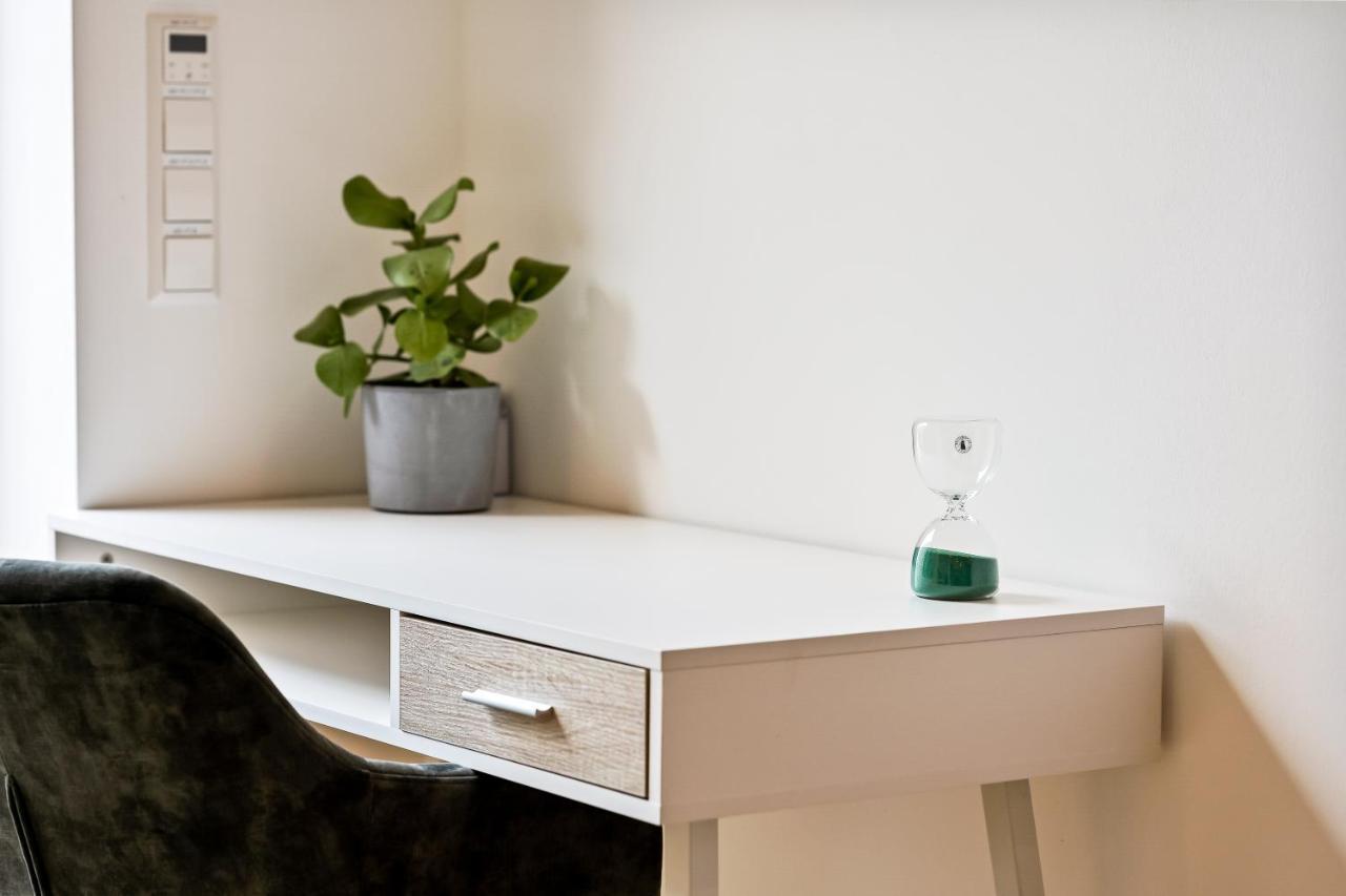 Ferienwohnung Lit Living - Luxus Loft - Box Spring - Air Con - Bbq - Panorama City Airport City Airport Mannheim Exterior foto