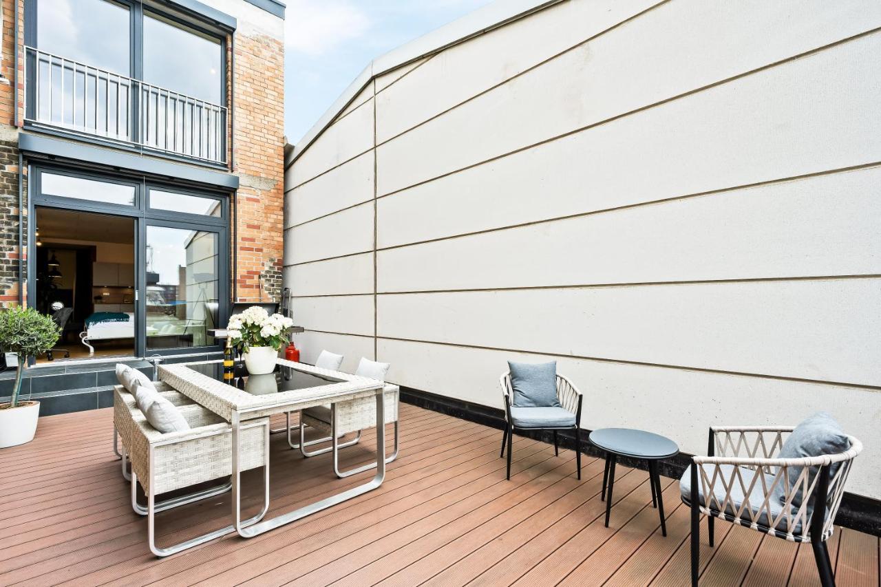 Ferienwohnung Lit Living - Luxus Loft - Box Spring - Air Con - Bbq - Panorama City Airport City Airport Mannheim Exterior foto